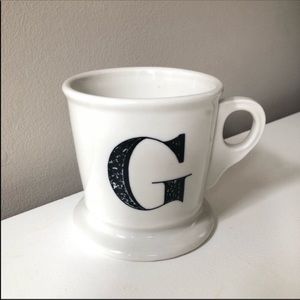 Anthropologie Letter G Monogram Mug